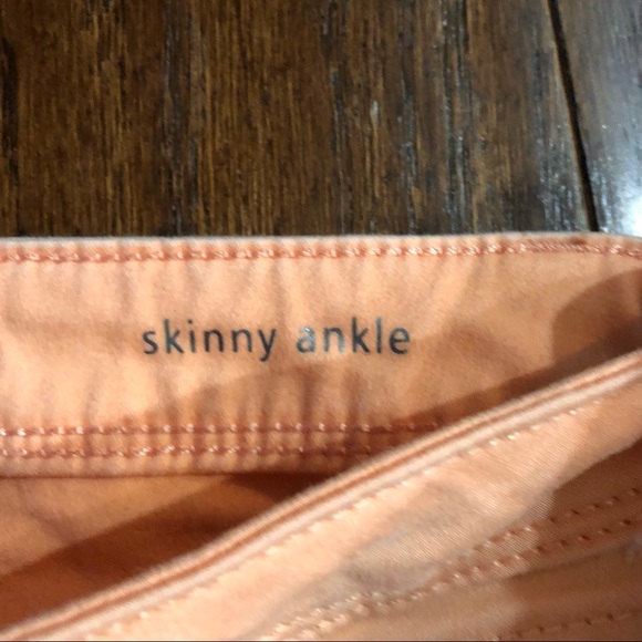 Simply Vera Vera Wang Peachy/Orange Ankle Jeans - Picture 3 of 5